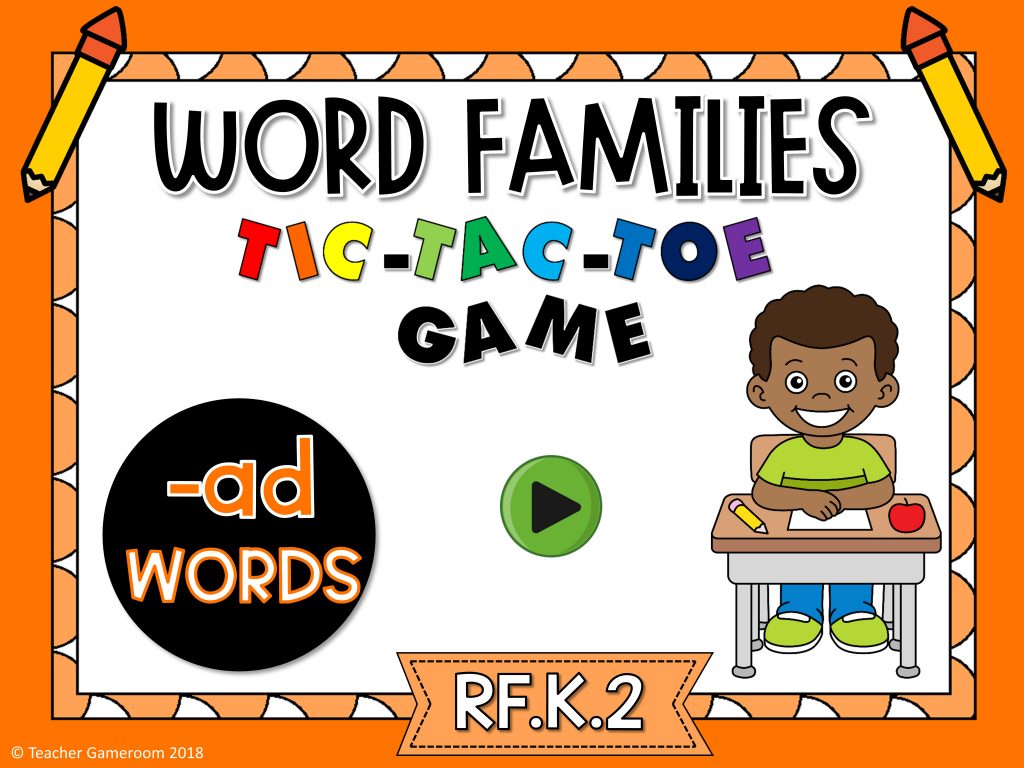 Word Families words (2) - Teacher Gameroom