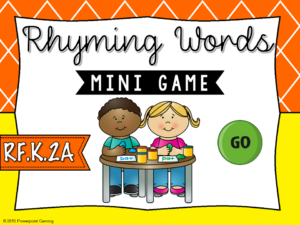 Rhyming Words Mini Game