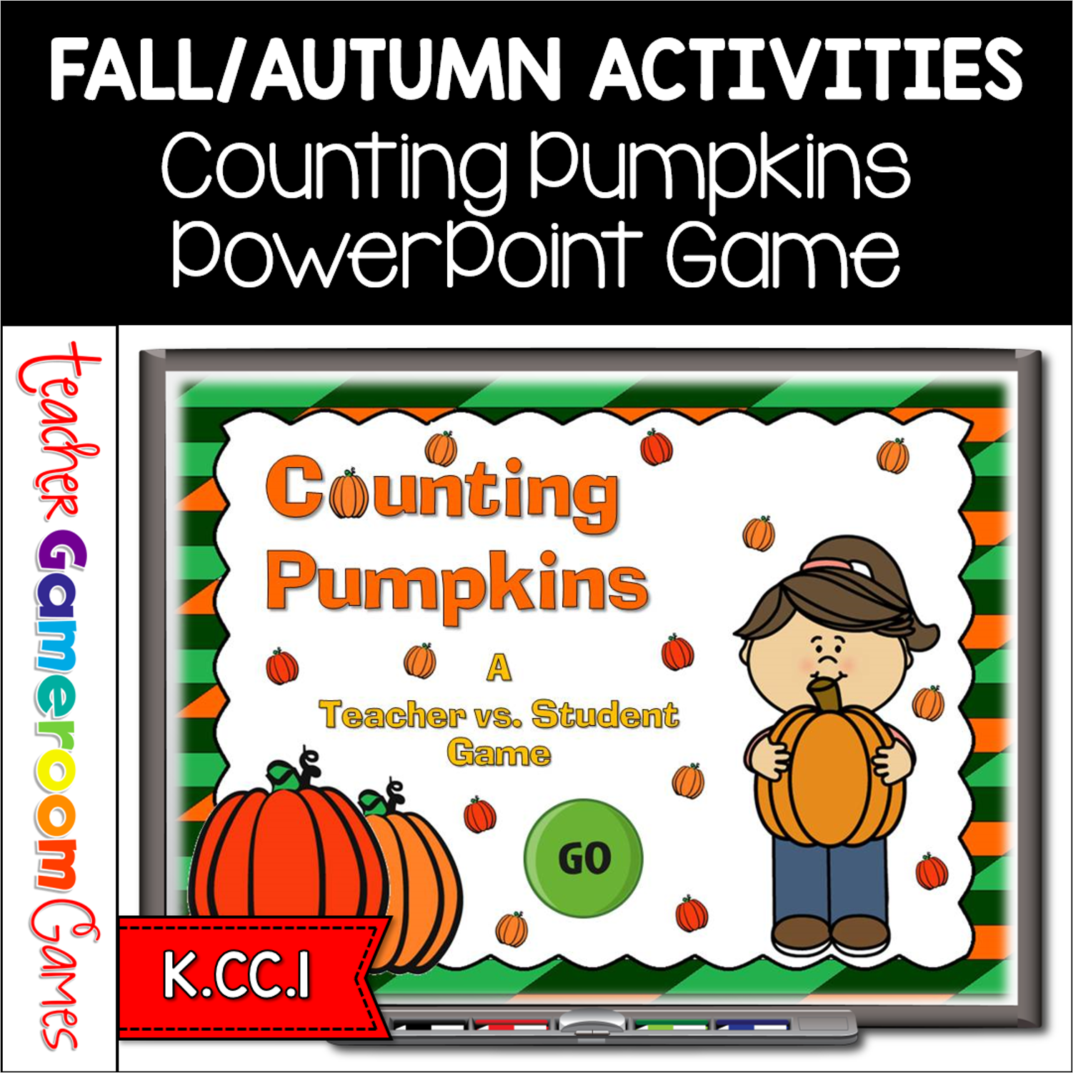 Counting Pumpkins Teacher vs Student Powerpoint Game Cover - Teacher ...