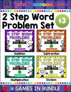 2 Step Word Problems Bundle Cover