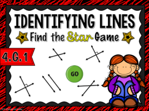 Identifying Lines Find the Star Game