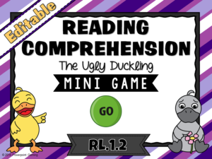 Reading Comprehension - The Ugly Duckling Mini Game