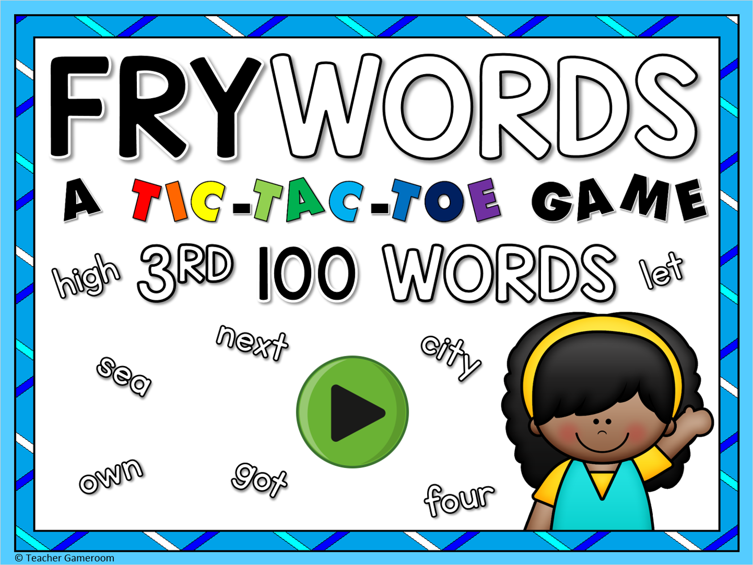 tic-tac-toe-fry-words-3rd-100-teacher-gameroom