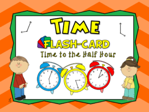 Time to Half Hour Flash Cards Set