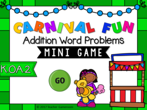 Carninal Word Problems Mini Game