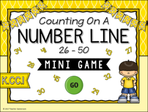 Counting on Number Line 26-50 Mini Game Cover