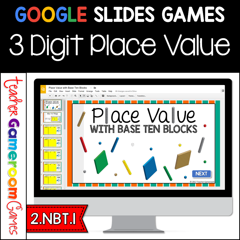 Place Value with Base Ten Blocks Activity