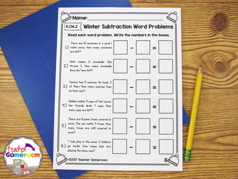 kindergarten winter math worksheets teacher gameroom