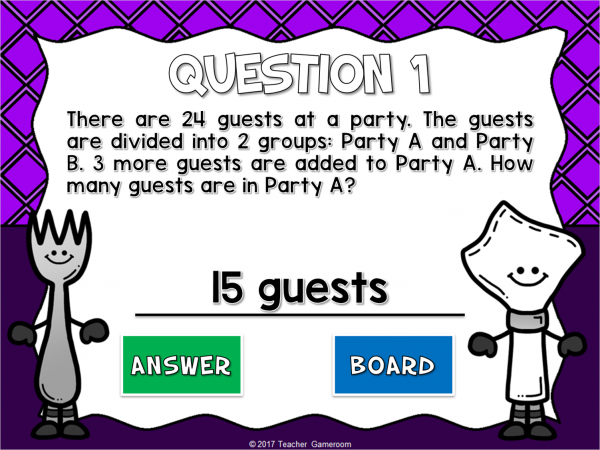 2 Step Word Problems Addition Mini Powerpoint Game - Image 3