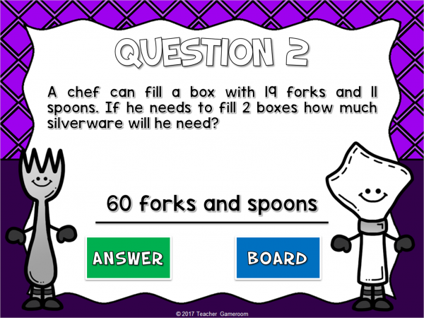 2 Step Word Problems Addition Mini Powerpoint Game - Image 4