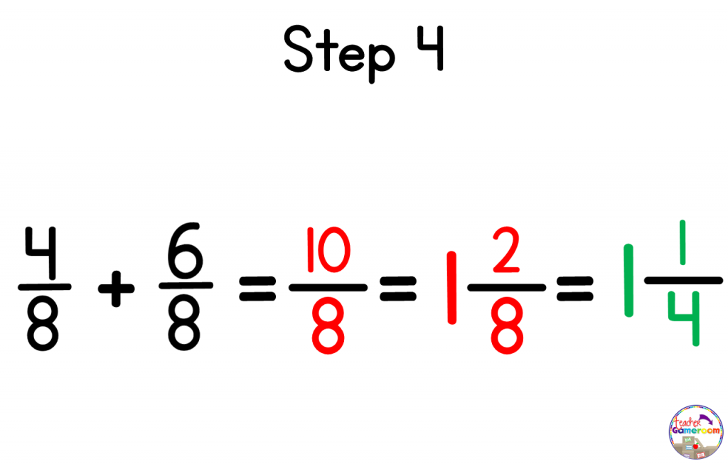 An exciting Fun new way for Adding Unlike Fractions (7) - Teacher Gameroom