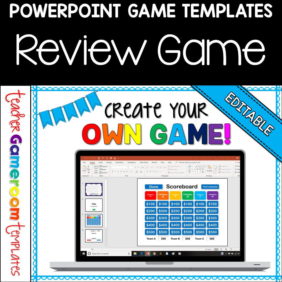 how to make a review game