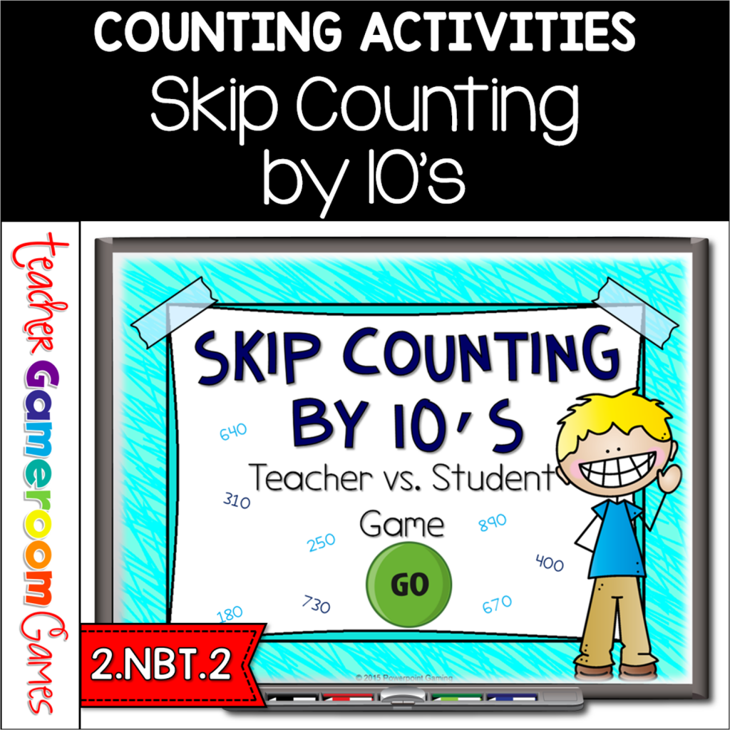 Skip Counting by 10's Teacher vs Student PowerPoint Game - Teacher Gameroom