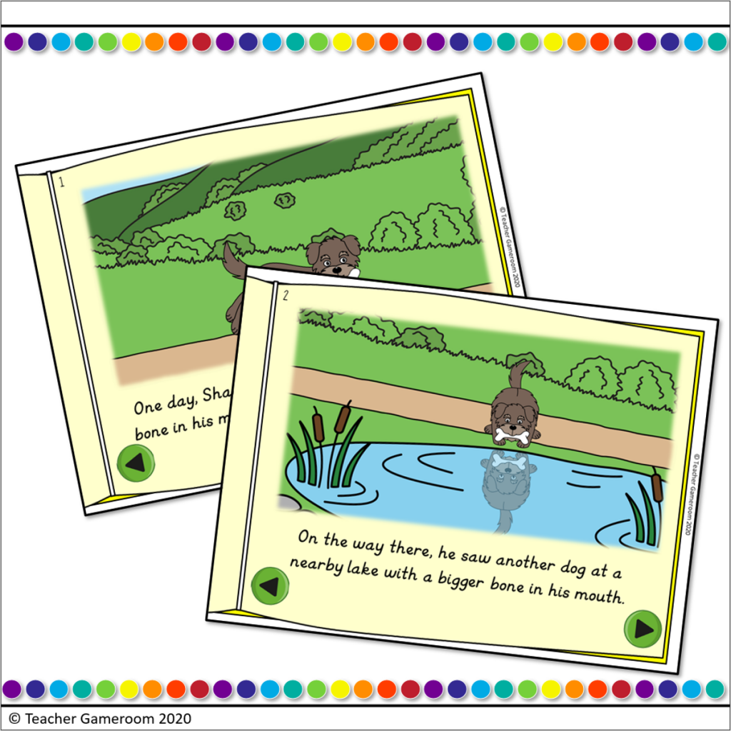 The Dog and His Reflection Digital eBook and Activities - Teacher Gameroom