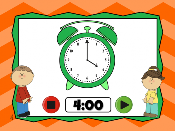 Time to the Half Hour Flash Card Powerpoint Set - Image 2