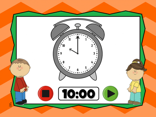 Time to the Half Hour Flash Card Powerpoint Set - Image 4