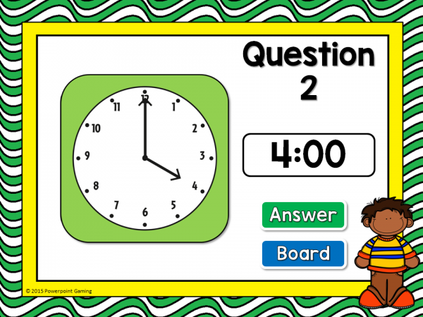 Time to the Hour Bingo Powerpoint Game Kit - Image 3