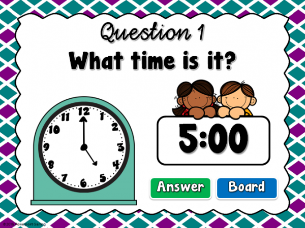 Time to the Hour Find the Star Powerpoint Game - Image 2