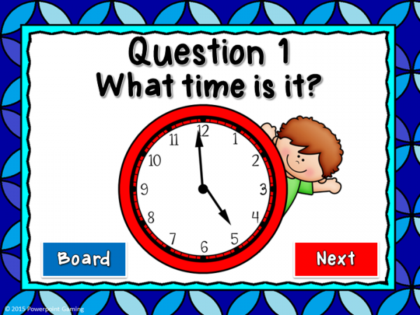 Time to the Minute Bingo Powerpoint Game - Image 2