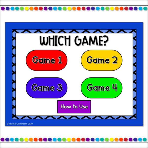 Word Families -ow (long) Words Tic-Tac-Toe Powerpoint Game - Image 2