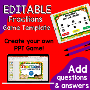 Build a Fraction Game Freebie