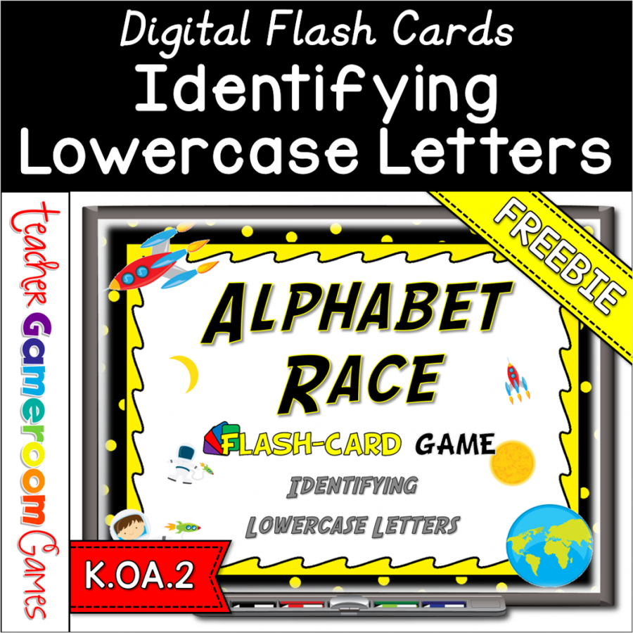 Freebie - Identifying Lowercase Letters Flash Card Powerpoint